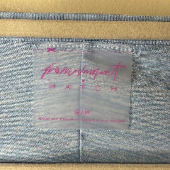 Free People Movement X Hatch Maternity Right On Run Layer Top Blue Bell Small - Picture 5 of 8